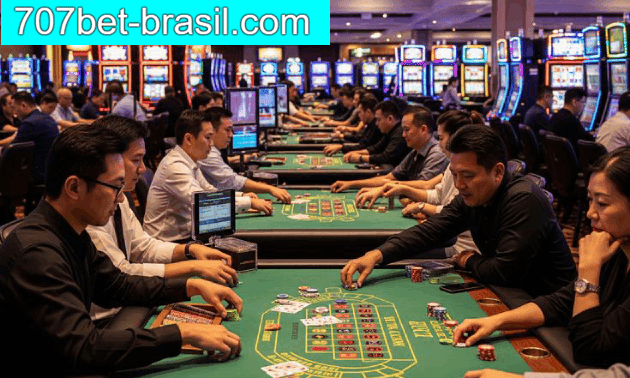 Painel de transmissão ao vivo 707bet com chat da comunidade e indicador de espectadores
